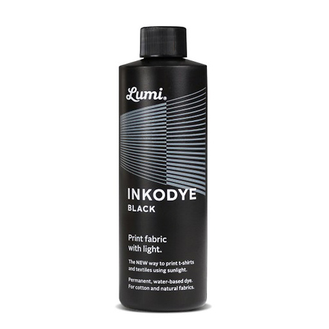 Inkodye Bottle 8oz Light Sensitive Dye (Black) Image 0