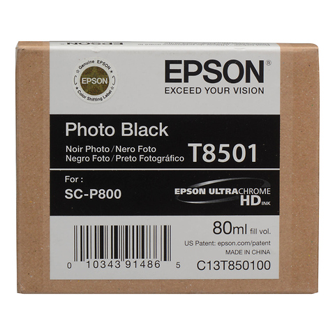 T850 UltraChrome HD Photo Black Ink Cartridge (80 ml) Image 0