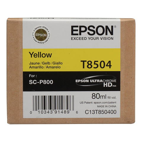 T850 UltraChrome HD Yellow Ink Cartridge (80 ml) Image 0