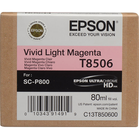 T850 UltraChrome HD Vivid Light Magenta Ink Cartridge (80 ml) Image 0