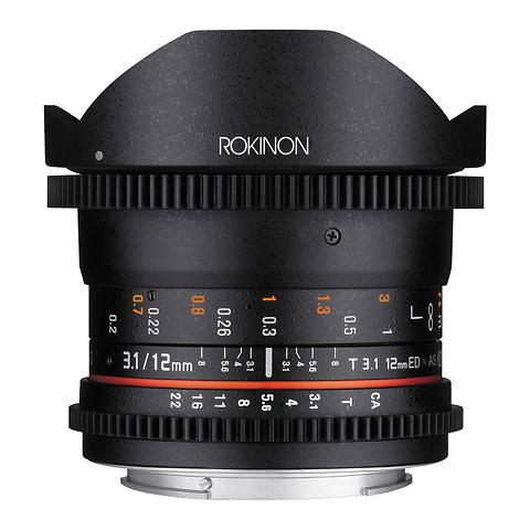 12mm T3.1 ED AS IF NCS UMC Cine DS Fisheye Lens for Nikon F Mount Image 1