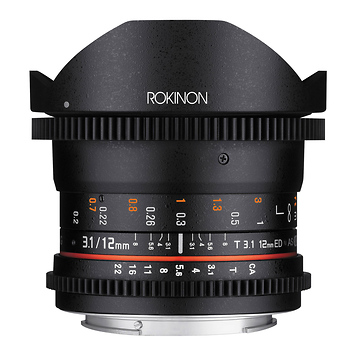 12mm T3.1 ED AS IF NCS UMC Cine DS Fisheye Lens for Nikon F Mount