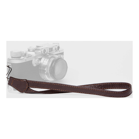Leather Camera Wrist Strap with Cord Tethering (Brown) - Pre-Owned Image 2