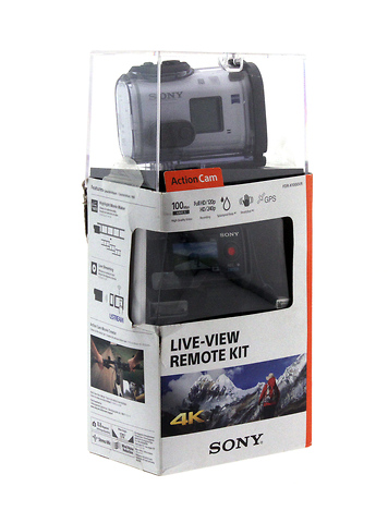 FDR-X1000V 4K Action Cam with Live View Remote Bundle - Open Box Image 2