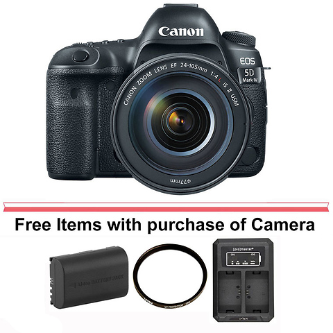 EOS 5D Mark IV Digital SLR Camera with 24-105mm Lens Image 0