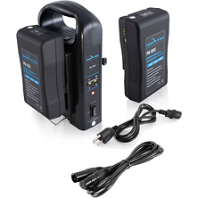 Dual Battery Charger with Dual 95W V-Mount Battery Bundle Image 0