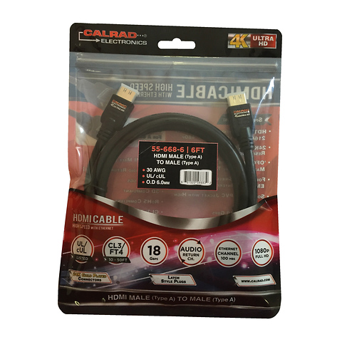 4K Ultra HD HDMI Cable (6 ft.) Image 2