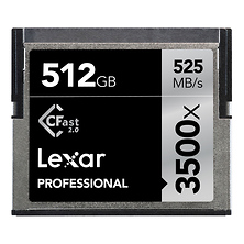 512GB Professional 3500x CFast 2.0 Memory Card Image 0