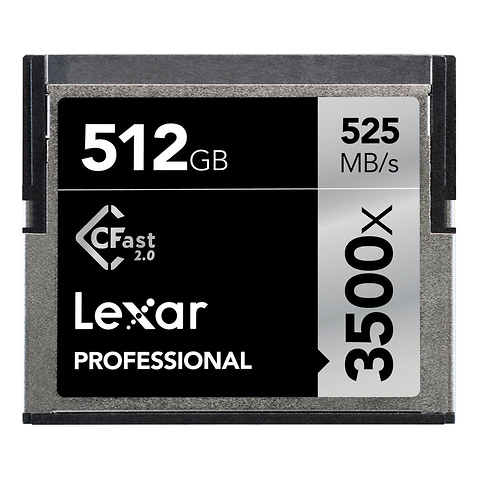 512GB Professional 3500x CFast 2.0 Memory Card Image 0