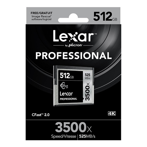512GB Professional 3500x CFast 2.0 Memory Card Image 2