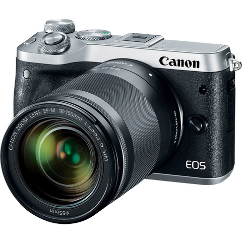 EOS M6 Mirrorless Digital Camera with 18-150mm Lens (Silver) Image 0