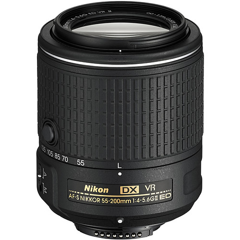 Nikkor AF-S 55-200mm f/4-5.6G ED VR II Lens - Pre-Owned Image 0