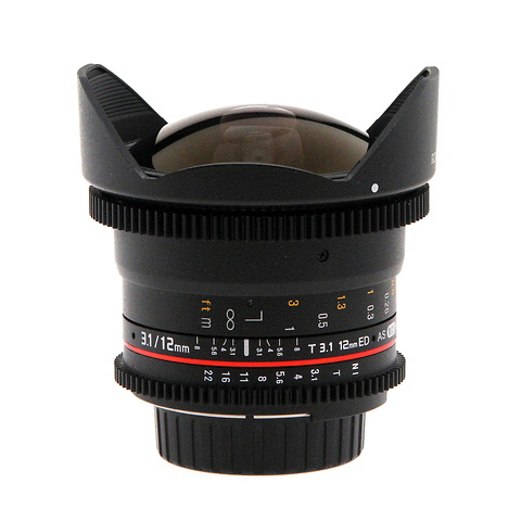 12mm T3.1 ED UMC Cine DS Fisheye Lens - Nikon F Mount - Open Box Image 0