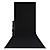 X-Drop Wrinkle-Resistant Backdrop Kit Rich Black Sweep (5 x 12 ft.)