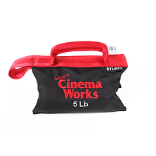 Cinema Works 5 lb Sandbag (Black with Red Handle) Image 0