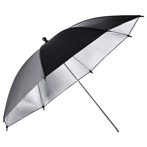 40 In. Reflector Umbrella (Black/Silver)