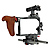 ES-T37A GH5 Handheld Camera Cage Rig with Wooden Handgrip