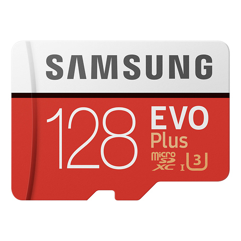128GB EVO+ UHS-I microSDXC Memory Card Image 0