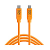 TetherPro USB Type-C Male to USB Type-C Male Cable (3 ft., Orange) Thumbnail 0