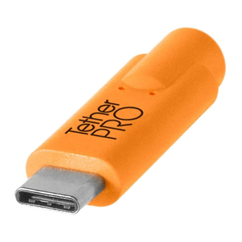 Tetherpro USB-C to USB Female Adapter Extender (15 ft. Orange) Image 1
