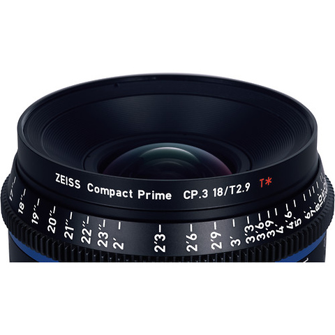 CP.3 18mm T2.9 Compact Prime Lens (PL Mount, Feet) Image 2