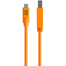 TetherPro USB Type-C Male to USB 3.0 Type-B Male Cable (15 ft., Orange) Image 0