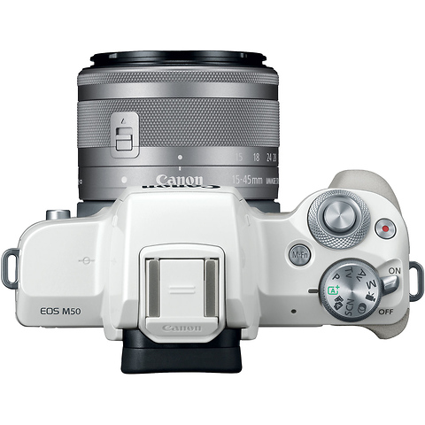 EOS M50 Mirrorless Digital Camera with 15-45mm Lens (White) Image 6