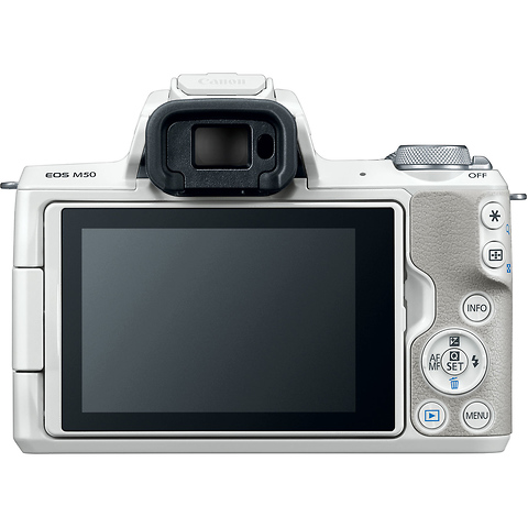 EOS M50 Mirrorless Digital Camera with 15-45mm Lens (White) Image 7