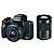 EOS M50 Mirrorless Digital Camera with 15-45mm and 55-200mm Lenses (Black)