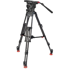 Ultimate 2560 Fluid Head & 60L Mitchell Top Plate Tripod with Mid-Level Spreader Image 0