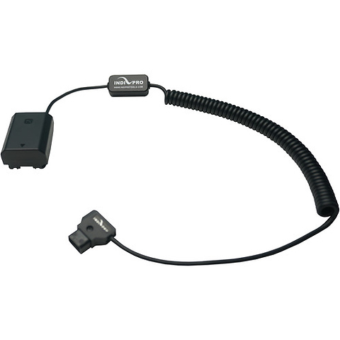 Coiled D-Tap to Sony NP-FZ100 Type Dummy Battery Cable (24-36 in.) Image 4
