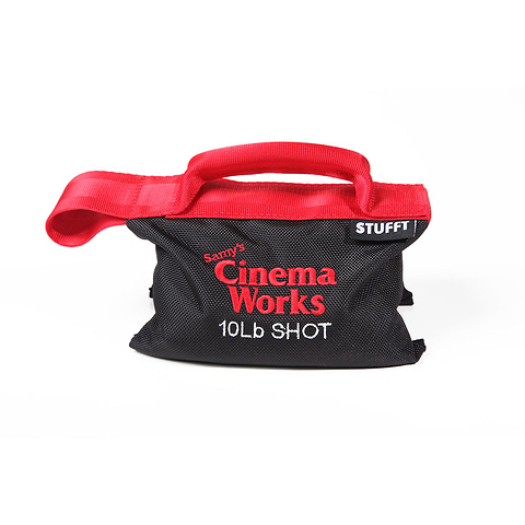 Cinema Works 10 lb Shot Bag (Black with Red Handle) Image 0