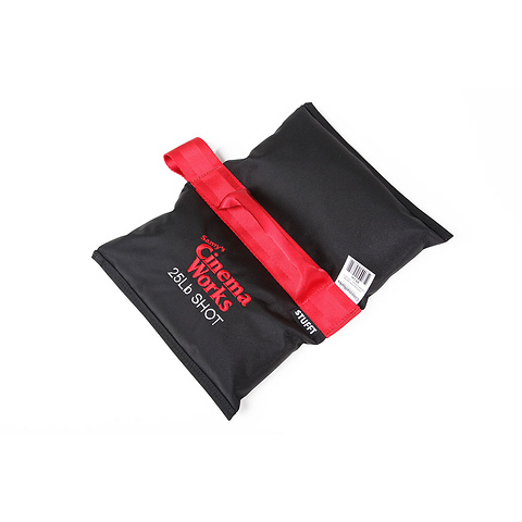 Cinema Works 25 lb Shot Bag (Black with Red Handle) Image 2