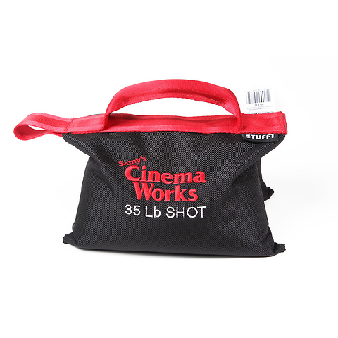 Cinema Works 35 lb Shot Bag (Black with Red Handle) Image 0