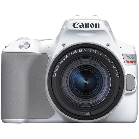EOS Rebel SL3 Digital SLR with EF-S 18-55mm f/4-5.6 IS STM Lens (White) Image 1