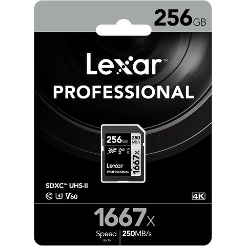 256GB Professional 1667x UHS-II SDXC Memory Card Image 1