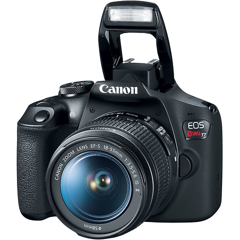 EOS Rebel T7 Digital SLR Camera with 18-55mm Lens w/Canon Webcam Starter Kit and FREE Memory Card Image 2