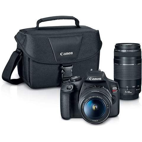 EOS Rebel T7 Digital SLR Camera with 18-55mm and 75-300mm Lenses with DELUXE Accessory Outfit Image 6