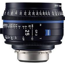 CP.3 25mm T2.1 Compact Prime Lens (PL Mount, Feet) Image 0