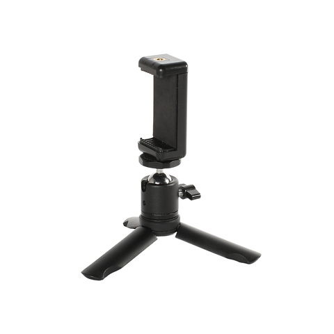 Phoneography Mini Tripod / Grip with Metal Ball Head and Phone Mount Image 2