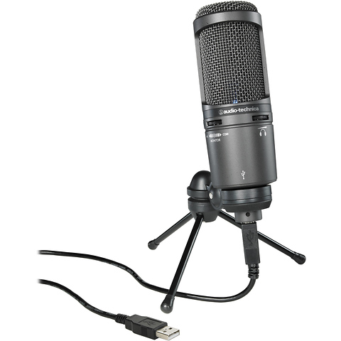 AT2020USB+ Microphone Pack with ATH-M20x, Boom & USB Cable Image 1