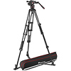 608 Nitrotech Fluid Video Head and Aluminum Twin Leg Tripod with Ground Spreader Thumbnail 0