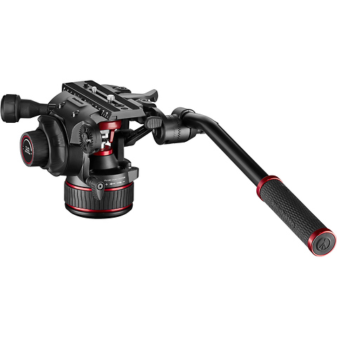 608 Nitrotech Fluid Video Head and Aluminum Twin Leg Tripod with Ground Spreader Image 1