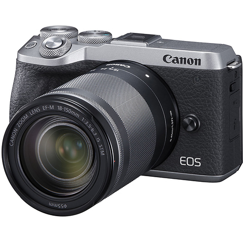 EOS M6 Mark II Mirrorless Digital Camera with 18-150mm Lens and EVF-DC2 Viewfinder (Silver) Image 0