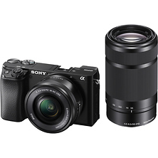 Alpha a6100 Mirrorless Digital Camera with 16-50mm and 55-210mm Lenses (Black) Image 0