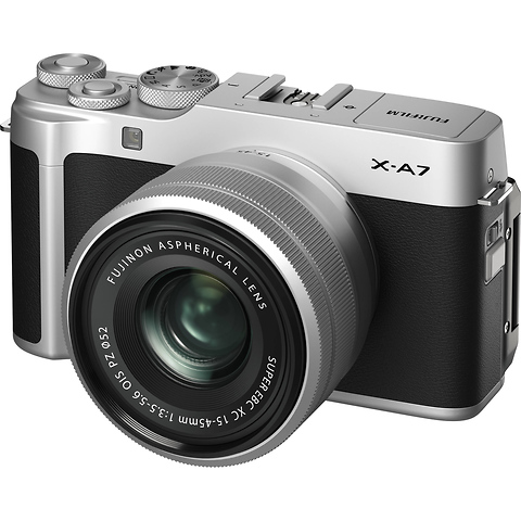 X-A7 Mirrorless Digital Camera with 15-45mm Lens (Silver) Image 0