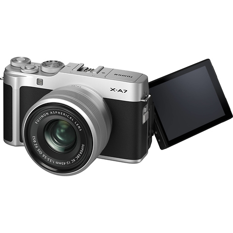 X-A7 Mirrorless Digital Camera with 15-45mm Lens (Silver) Image 1
