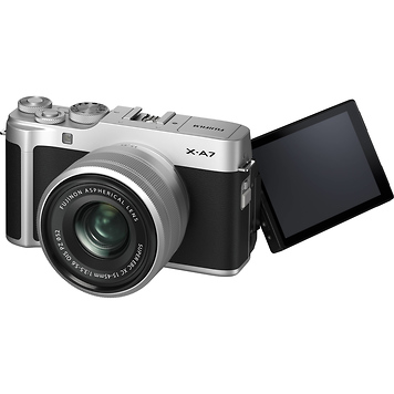 X-A7 Mirrorless Digital Camera with 15-45mm Lens (Silver)