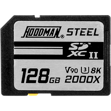 128GB Steel 2000x SDXC UHS-II Memory Card Image 0