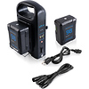 2 x Micro-Series 98Wh Li-Ion V-Mount Batteries with Dual V-Mount Battery Charger Kit Thumbnail 0